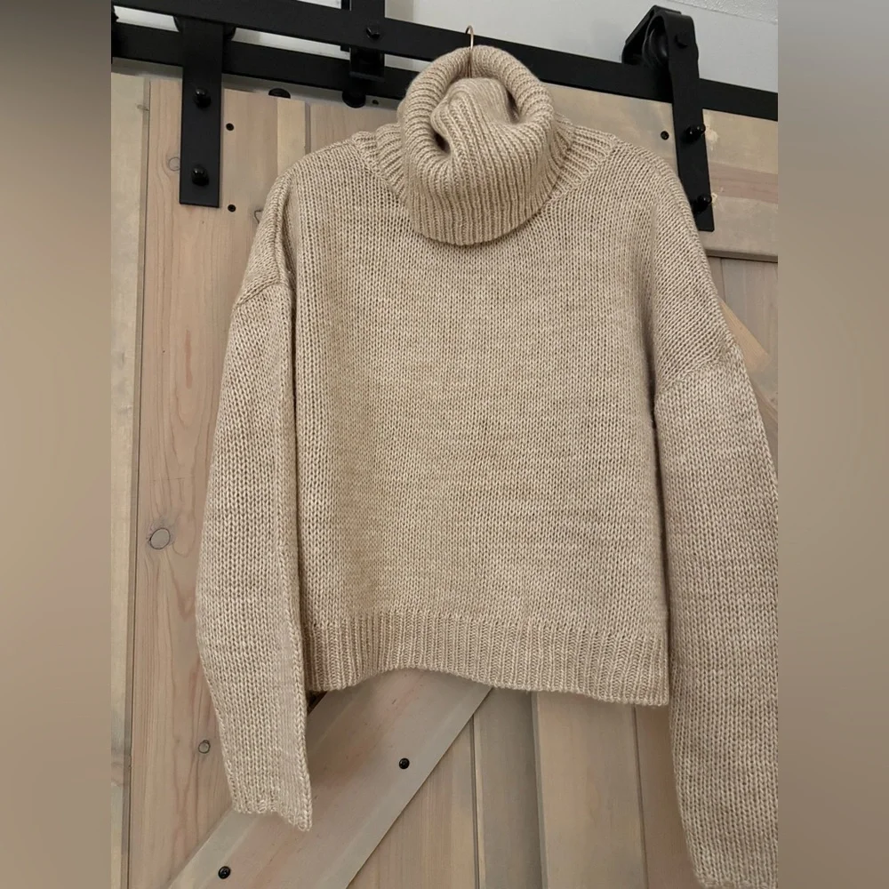 Vici Back Cut Out Turtleneck Sweater